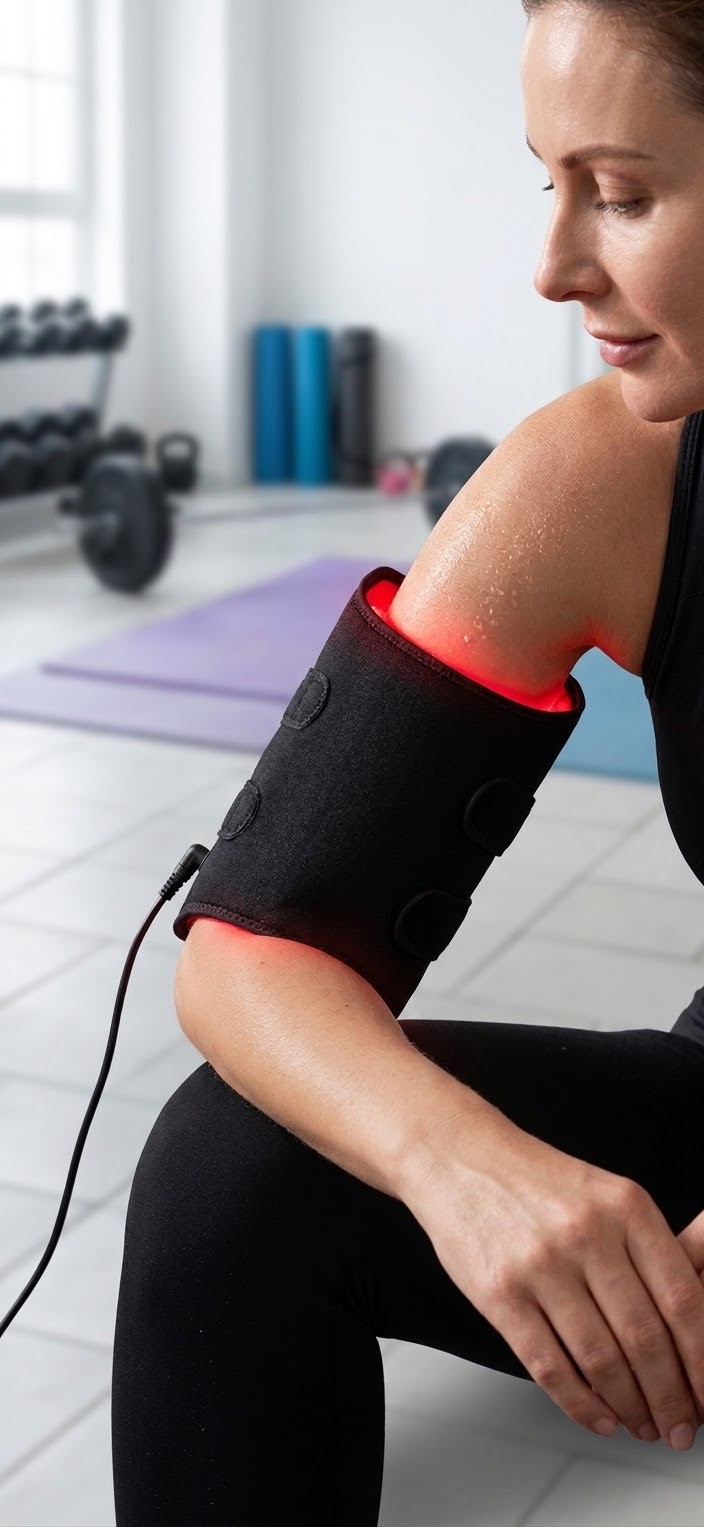 Give your body a little extra care with the Nicebeam Red Light Therapy Pad, a flexible, easy-to-use addition to your at-home wellness routine. Designed to provide targeted red and near-infrared light, the pad can be comfortably positioned around areas such as the arm, back, lower back, knees, and legs.