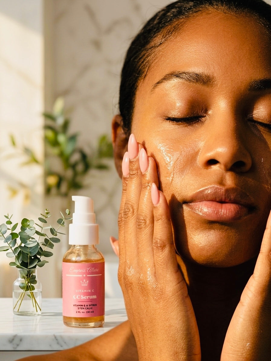 Our CC Serum provides nourishing vitamins to protect and preserve the appearance of beautiful, vibrant-looking skin. Your customers will see dramatic results with this energy-packed serum that’s infused with Citrus Stem Cells from orange, which enhances the appearance of skin elasticity.
The Hyaluronic Acid will provide a boost of hydration, while the Vitamin C helps reduce the appearance of age spots, blemishes, and redness.