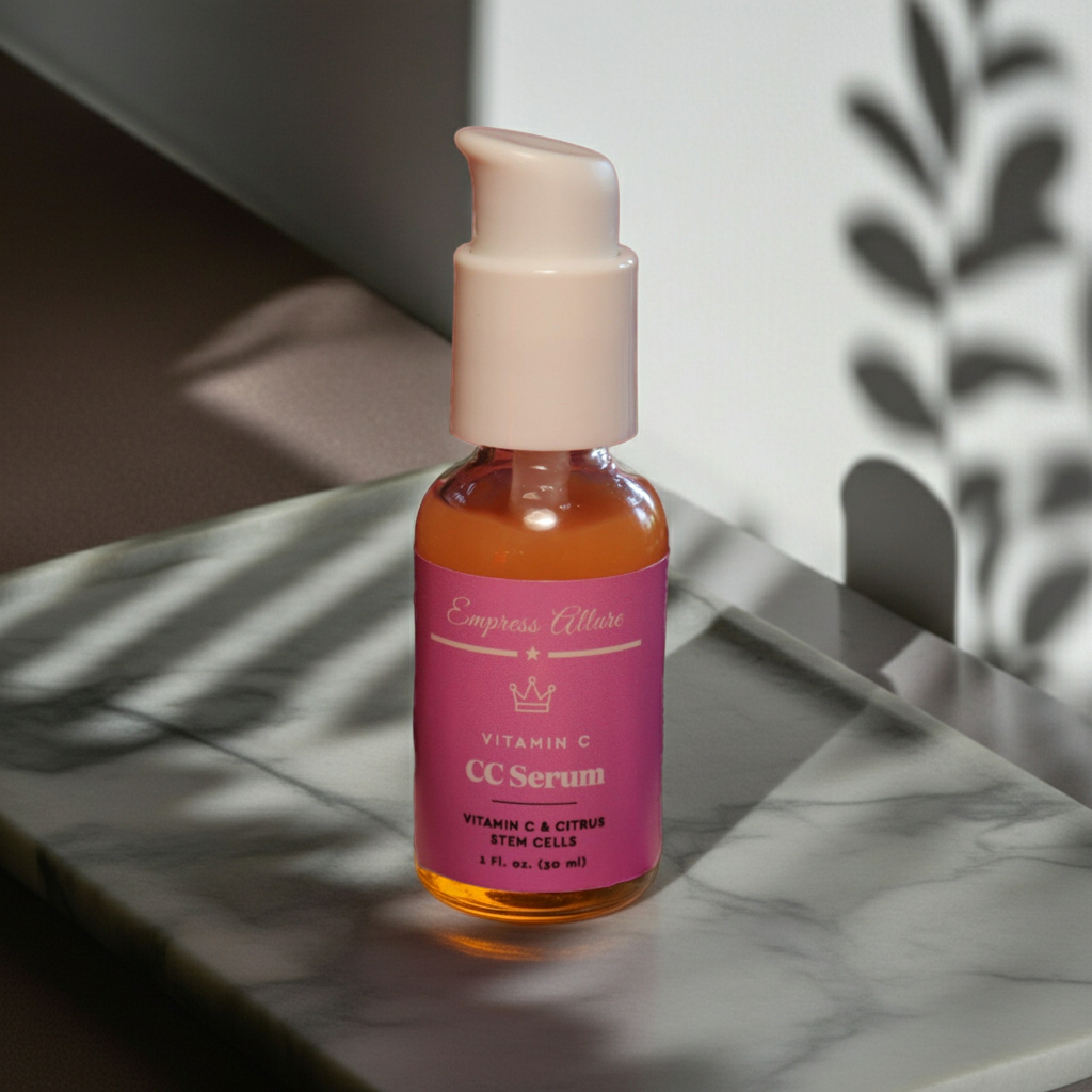 Our CC Serum provides nourishing vitamins to protect and preserve the appearance of beautiful, vibrant-looking skin. Your customers will see dramatic results with this energy-packed serum that’s infused with Citrus Stem Cells from orange, which enhances the appearance of skin elasticity.
The Hyaluronic Acid will provide a boost of hydration, while the Vitamin C helps reduce the appearance of age spots, blemishes, and redness.