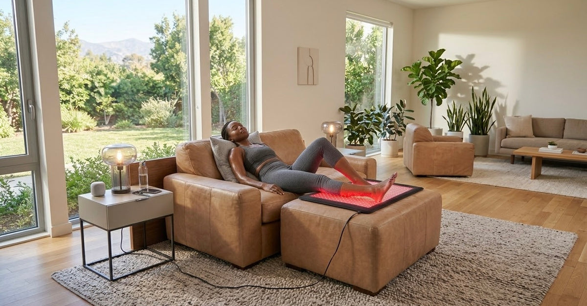 Your wellness routine doesn't have to be complicated. The Red Light Therapy Pad makes it easy to incorporate targeted light therapy into the moments you've already set aside to care for yourself.
Featuring a combination of 660nm red light and 850nm near-infrared light, this flexible wrap provides focused coverage for areas such as your back, legs, and arms. Choose from 5 brightness levels and set the adjustable timer from 1 to 20 minutes to create a session that works comfortably.